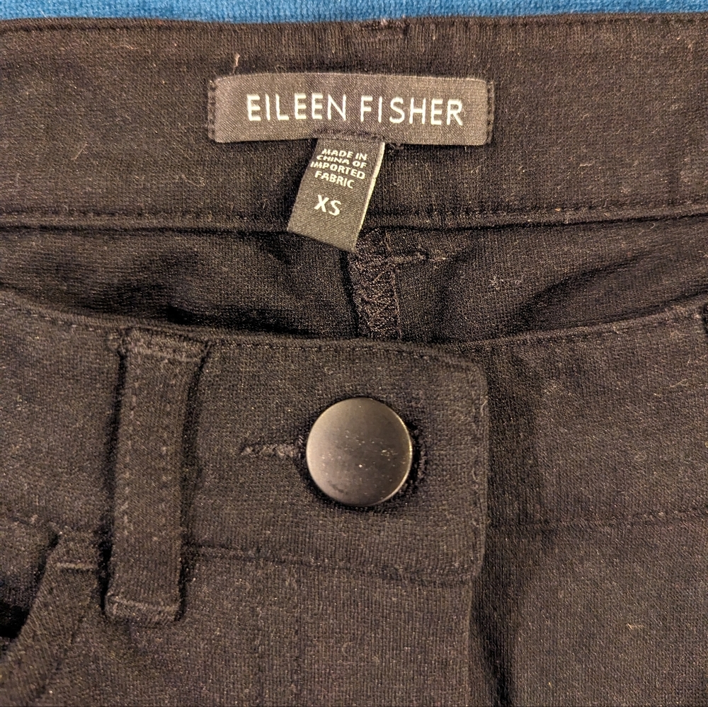 Eileen Fisher Ponte Black Pants Size XS